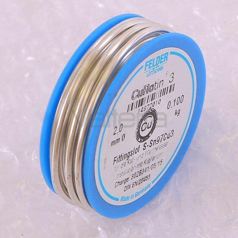 Припой мягкий Cu-Rotin®3 2мм на шпуле FELDER 100г