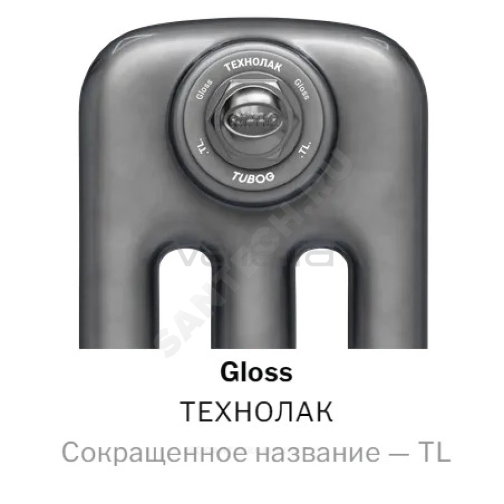Радиатор трубчатый TUBOG 2180 с боковой подводкой подключение B1 ВР G 3/4" 2-трубный Технолак RIFAR