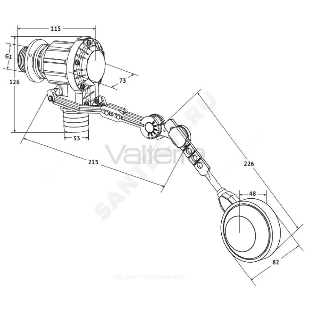 Клапан поплавковый VLF Unipump