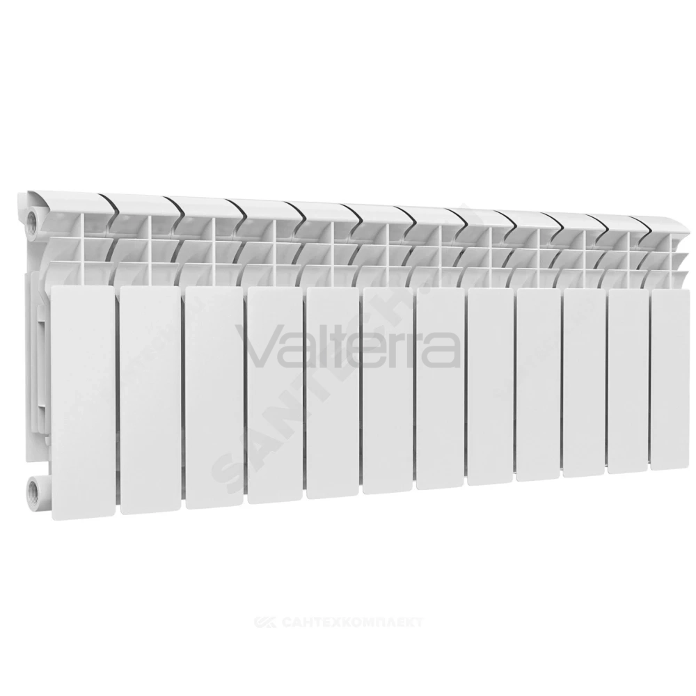 Радиатор секционный биметаллический РБС 300 RAL 9016 (белый) Ogint