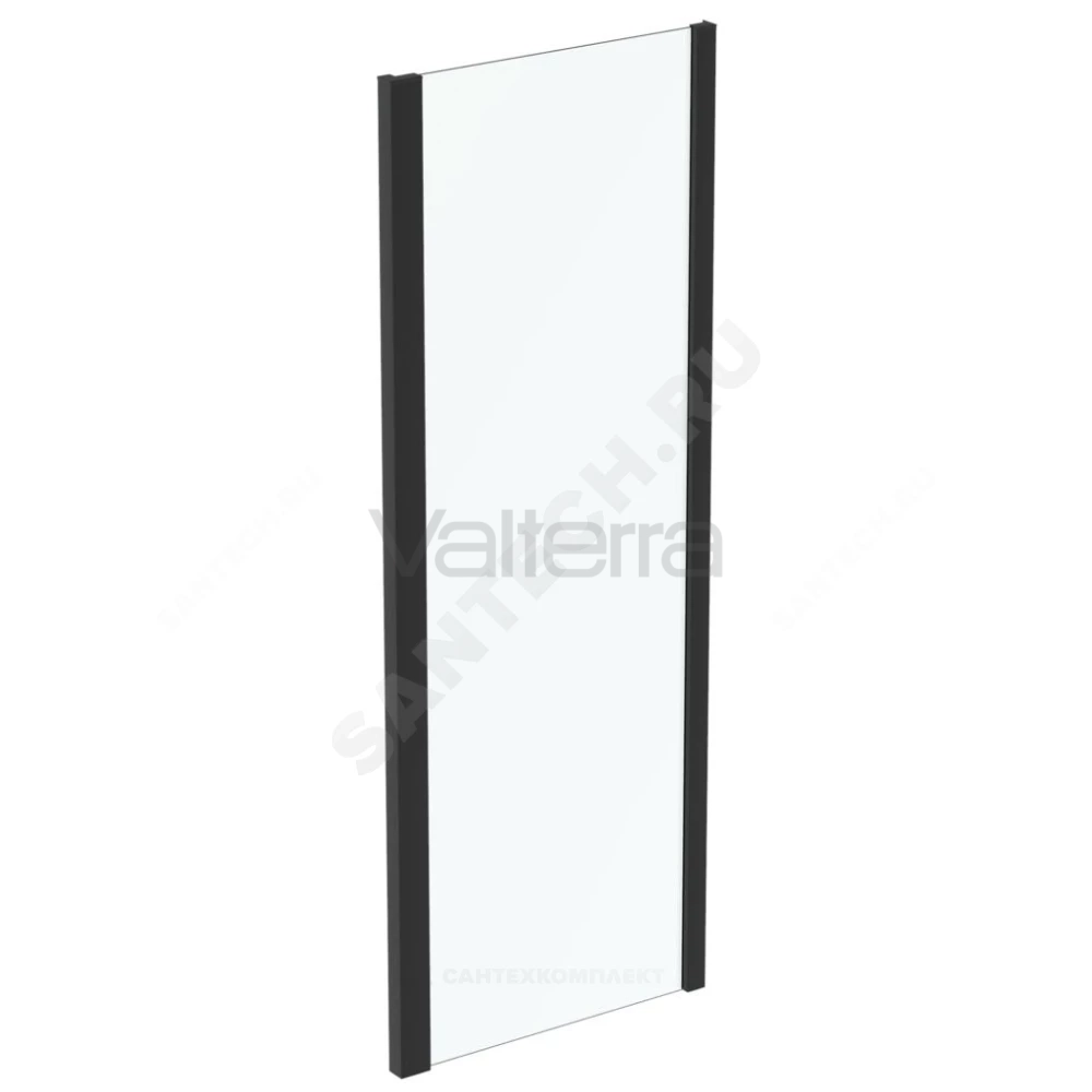 Панель-стенка душевая боковая алюминиевый профиль, черный матовый CONNECT 2 Ideal Standard