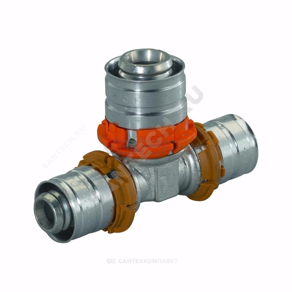 Тройник переходной МП латунь пресс S-PRESS PLUS Uponor