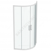 Ограждение душевое алюминиевый профиль, белый матовый CONNECT 2 Corner Quadrant Ideal Standard