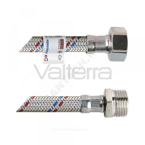 Подводка гибкая для воды нержавеющая оплетка 1/2" ш-г AQUALINE