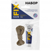Набор для уплотнения резьбы лен 7гр+паста 25гр SANFIX