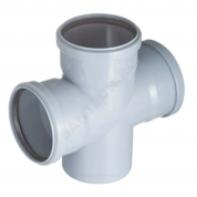 Крестовина 1-плоскостная серая PP-H BASE VALFEX