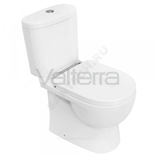 Унитаз-компакт белый горизонтальный выпуск Art Comfort Sanita Luxe
