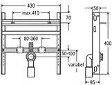 Инсталляция Viega для умывальника Steptec, модель 8055.4