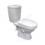 Унитаз-компакт белый горизонтальный выпуск Баланс Комфорт Santeri