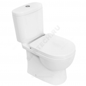 Унитаз-компакт белый горизонтальный выпуск Art Comfort Sanita Luxe