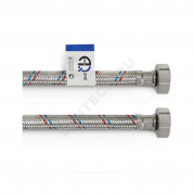 Подводка гибкая для воды нержавеющая оплетка 1/2" г-г AQUALINE