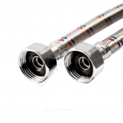 Подводка гибкая для воды нержавеющая оплетка 1/2" г-г VALFEX