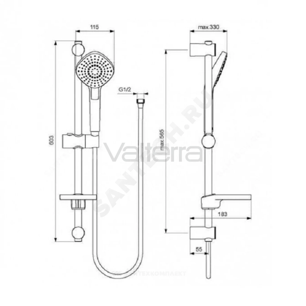 Промо-комплект для ванны с душем CERAFLEX Ideal Standard