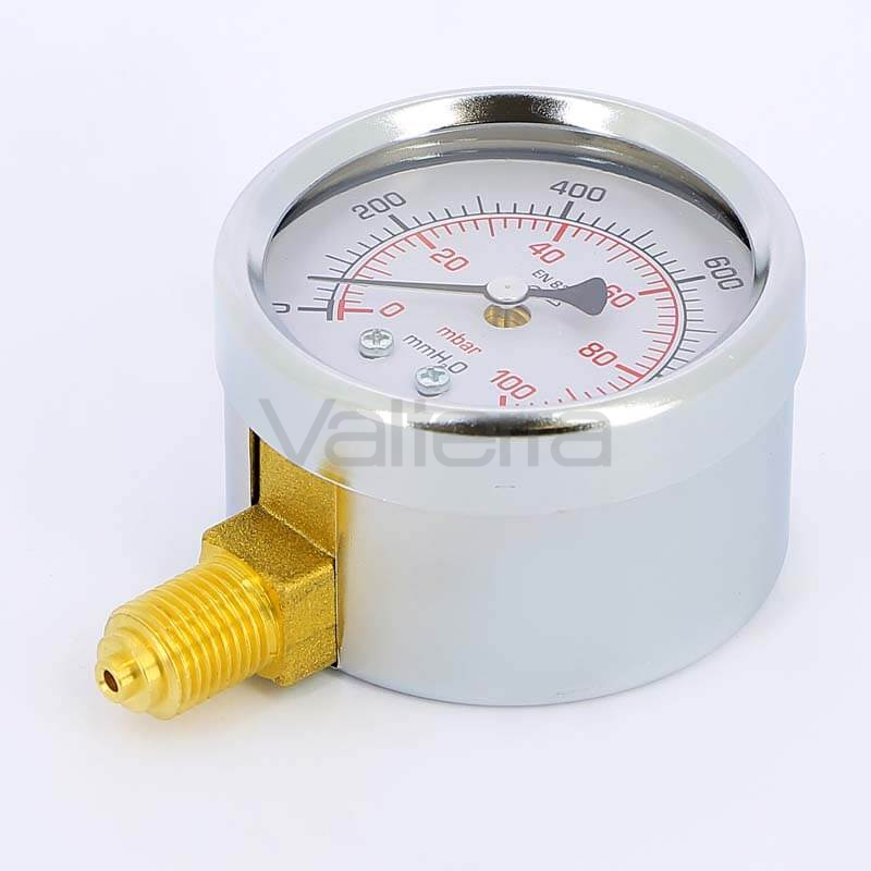 Манометр для газа радиальный 1/4 64 мм EMMETI 100 мбар