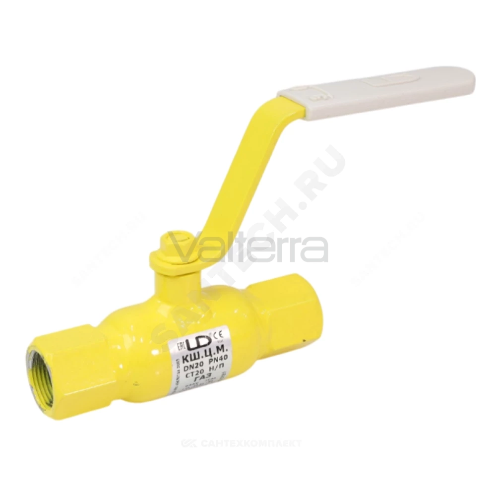 Кран шаровой сталь газ КШ.Ц.М.GAS ВР LD