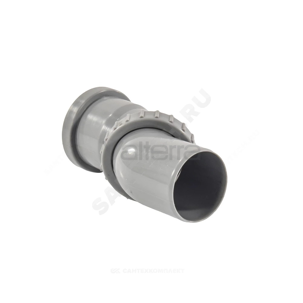Отвод поворотный серый PP-H BASE VALFEX