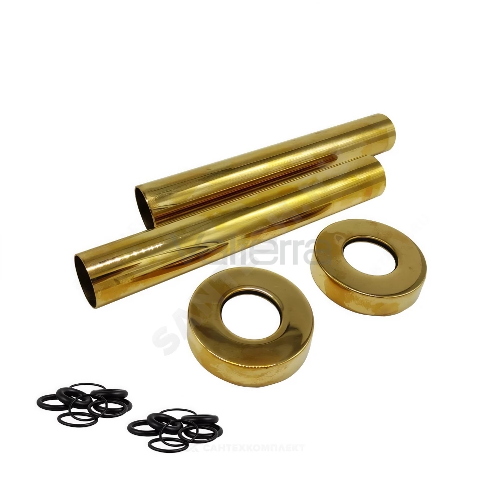 Комплект декоративных трубок и отражателей 18-20-1/2" L=70мм золото SR Rubinetterie 0491-1500D070