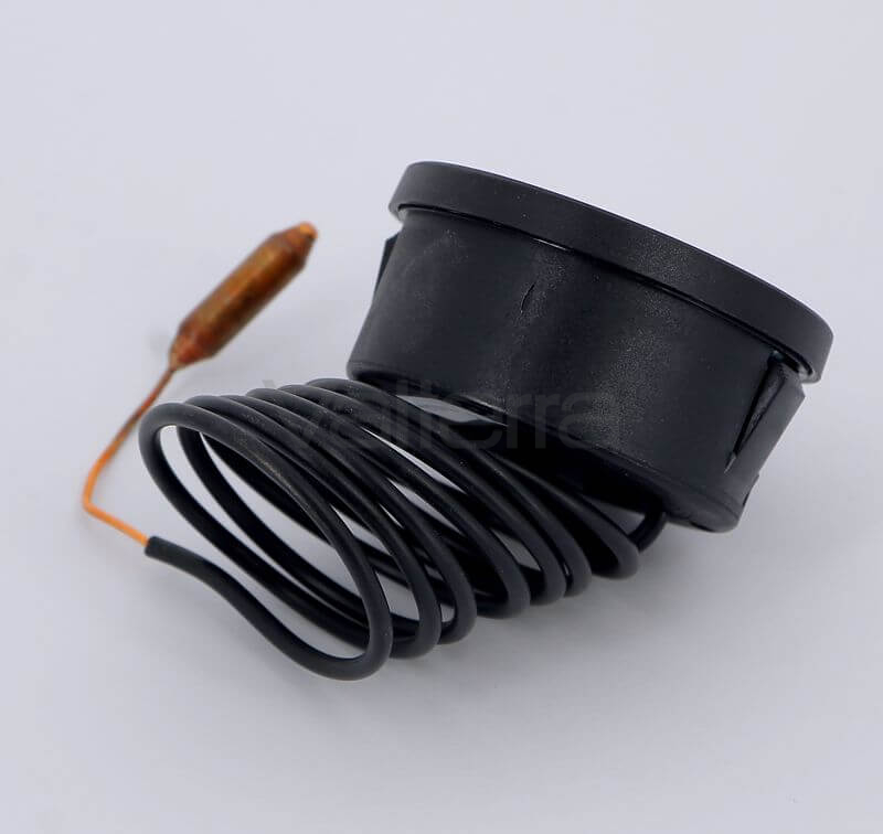 Термометр биметаллический дистанционный 52мм с капилярной трубкой 1000мм EMMETI 80 град.C