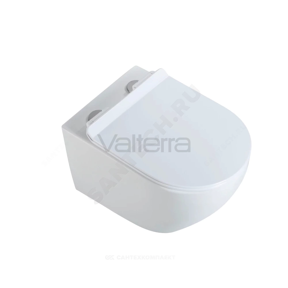 Унитаз подвесной белый горизонтальный выпуск Esfera Rimless торнадо Selena