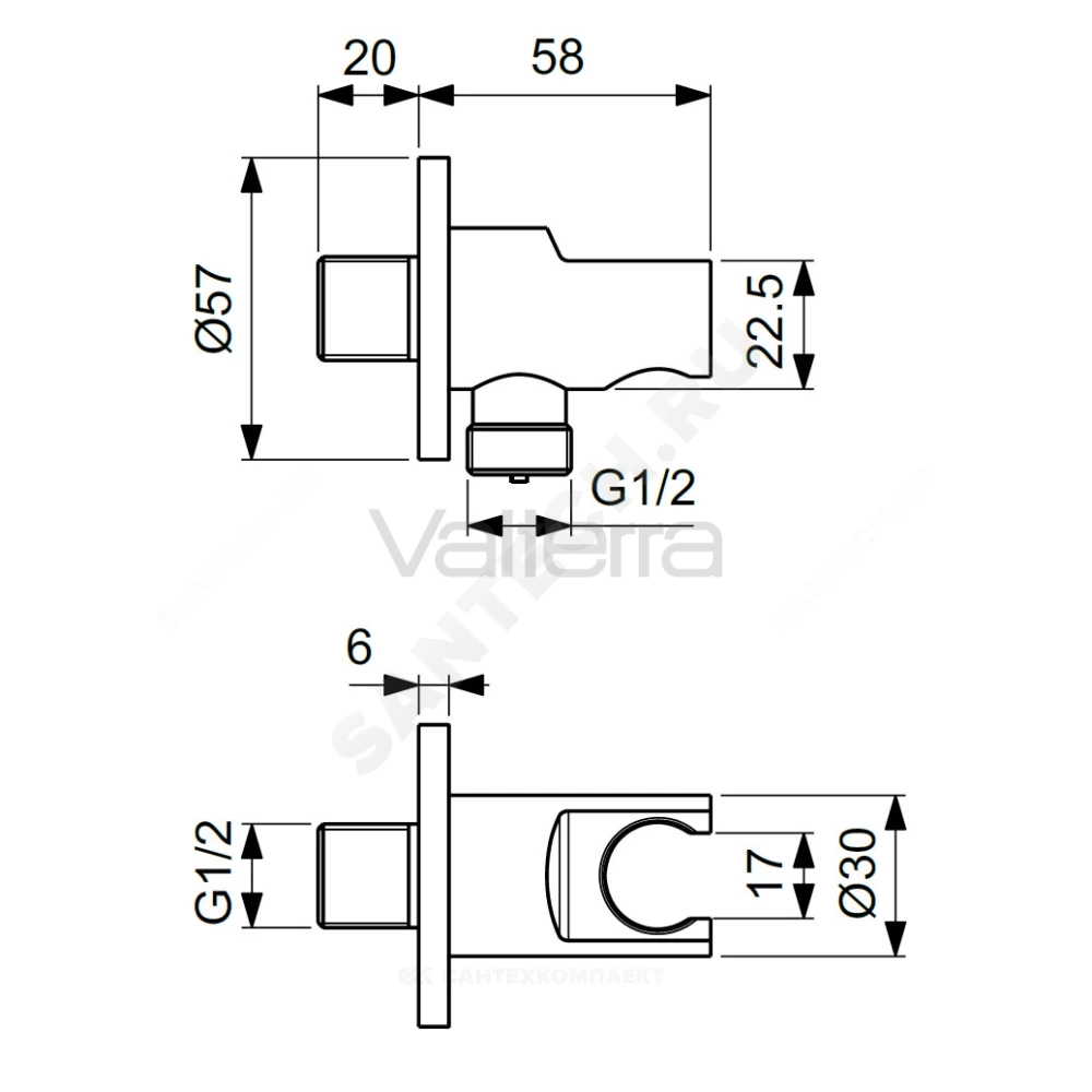 Подключение для душевого шланга IDEALRAIN Ideal Standard