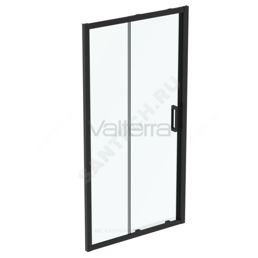 Дверь душевая алюминиевый профиль, черный матовый CONNECT 2 Sliding door Ideal Standard