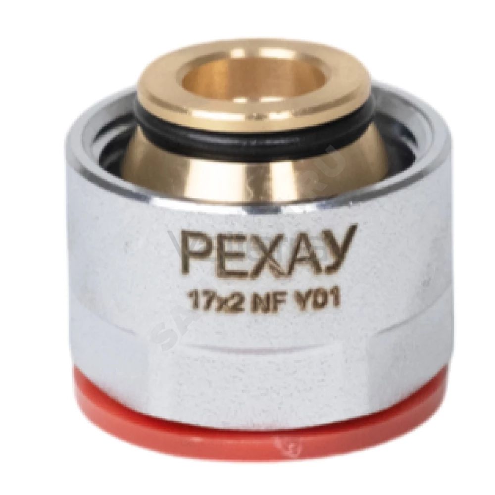 Соединитель для PE-X труб обжим хром ВР THERM S Рехау