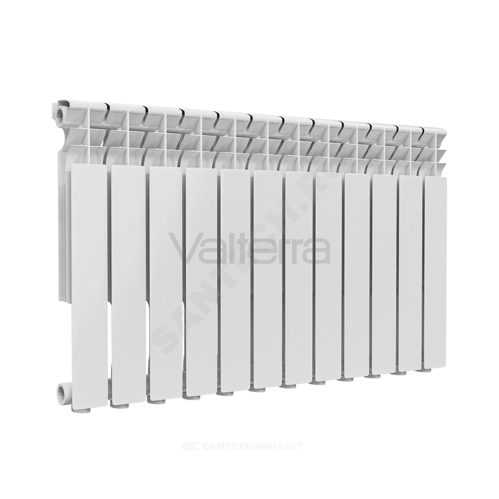 Радиатор секционный алюминиевый Delta Plus 500 RAL 9016 (белый) Ogint