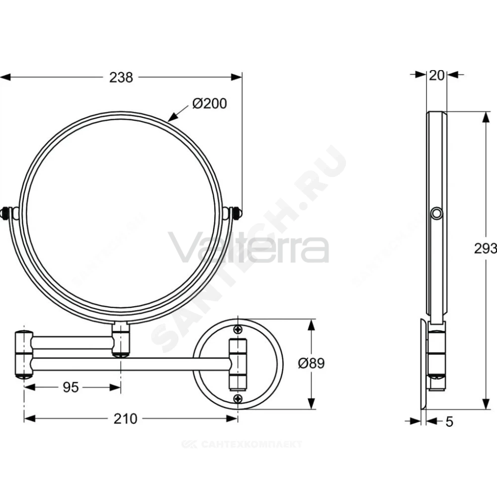 Зеркало для бритья IOM Ideal Standard