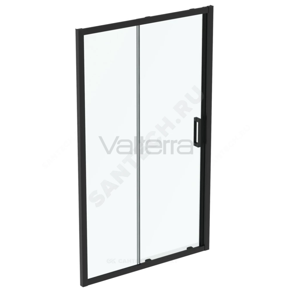 Дверь душевая алюминиевый профиль, черный матовый CONNECT 2 Sliding door Ideal Standard