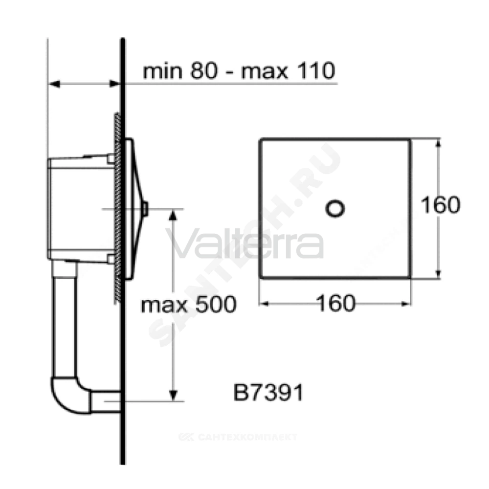 Кран для писсуара нажимной Ideal Standard