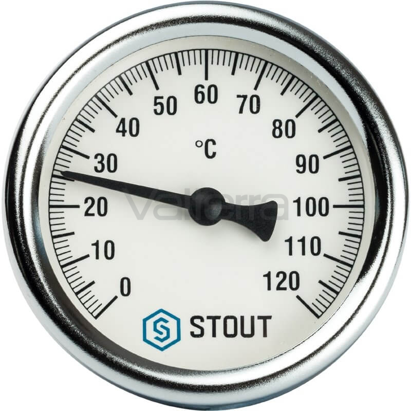 Термометры биметаллические с погружной гильзой STOUT