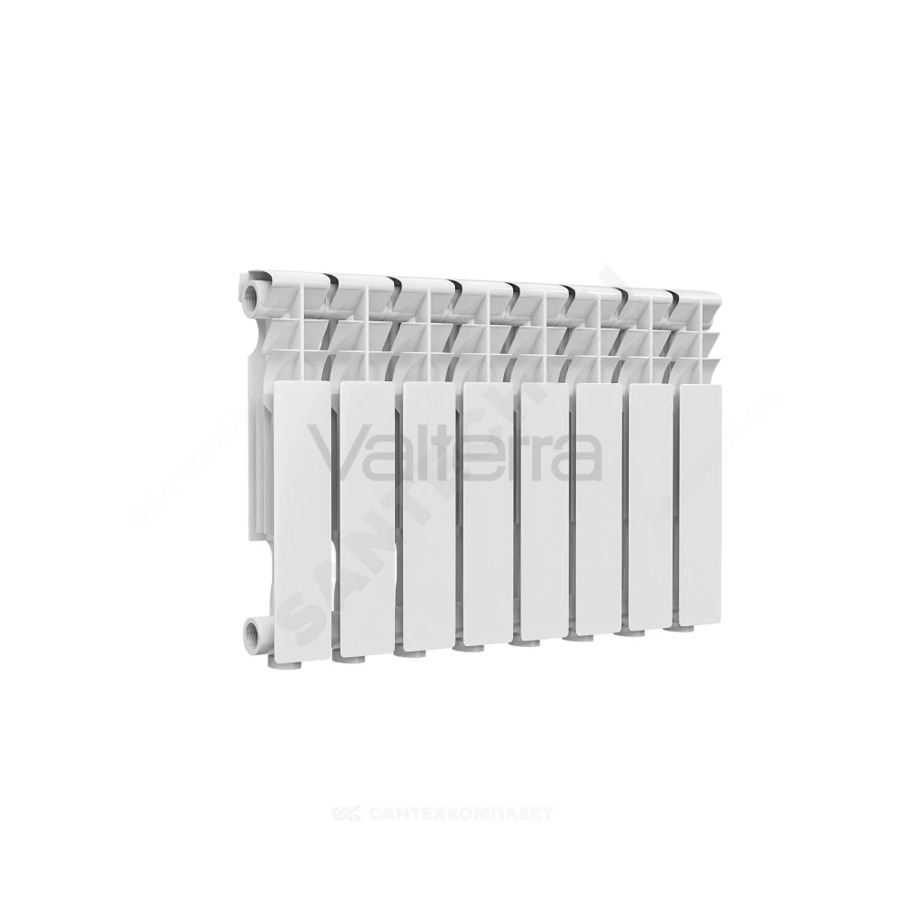 Радиатор секционный алюминиевый Delta Plus 350 RAL 9016 (белый) Ogint