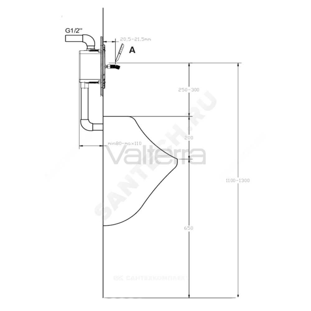 Кран для писсуара нажимной Ideal Standard