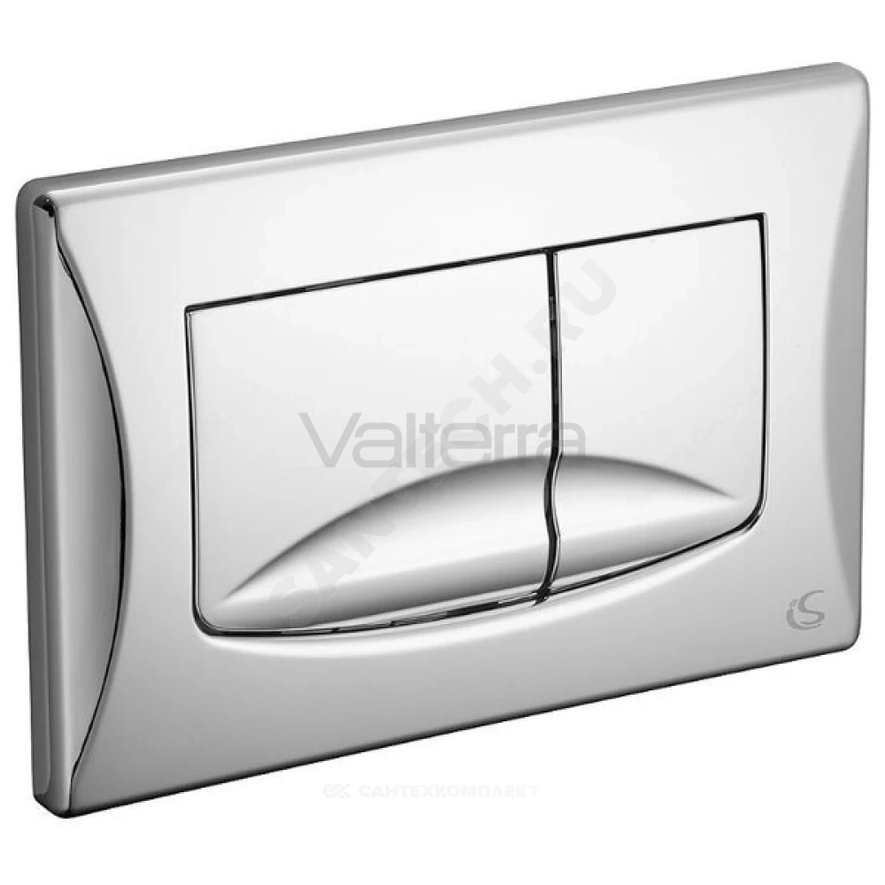 Кнопка для инсталляции пластик хром глянцевая River Dual Ideal Standard