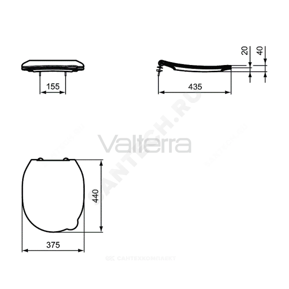 Сиденье для унитаза белое CONTOUR 21 Ideal Standard
