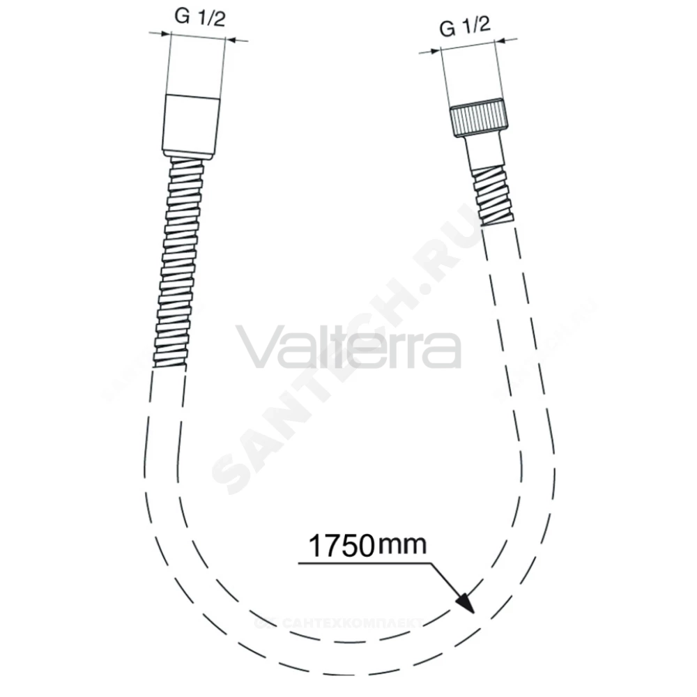 Шланг для душа имп/имп-конус ULTRAFLEX Ideal Standard