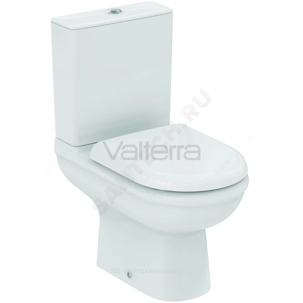 Унитаз-компакт белый горизонтальный выпуск EXACTO Rimless Ideal Standard