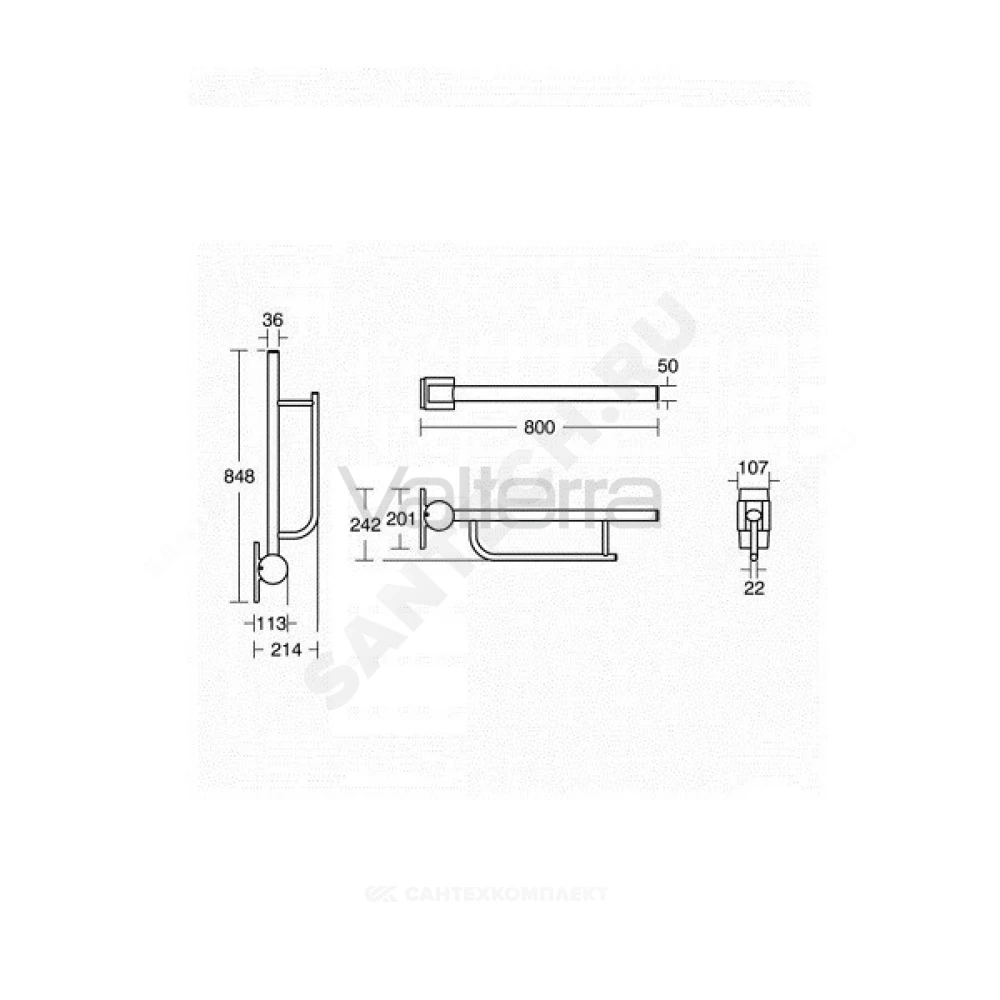 Поручень опорный CONTOUR 21 Ideal Standard