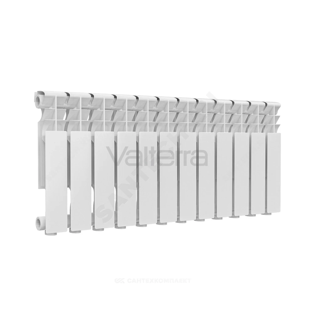 Радиатор секционный алюминиевый Delta Plus 350 RAL 9016 (белый) Ogint
