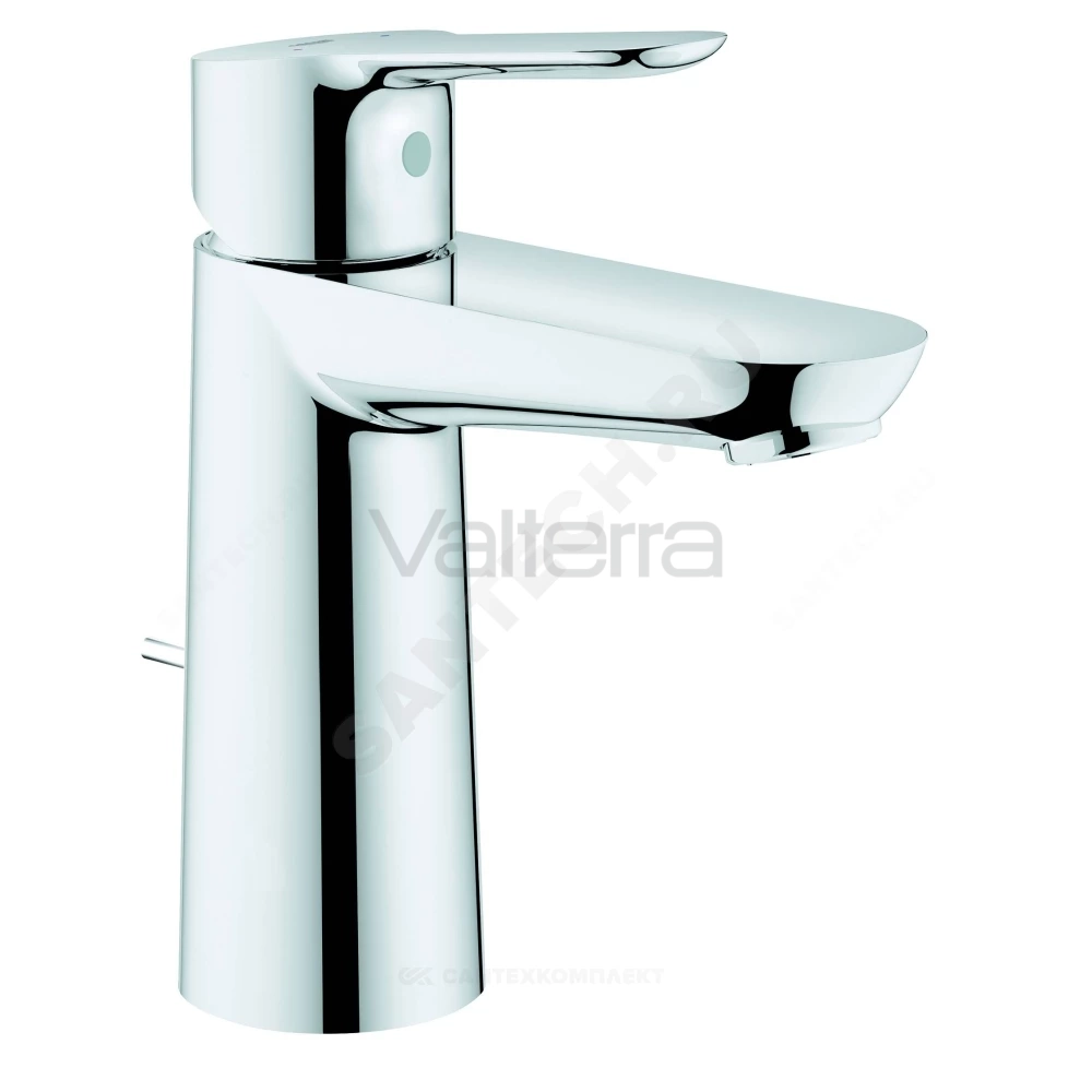 Смеситель для умывальника BauEdge одноручный с донным клапаном Grohe