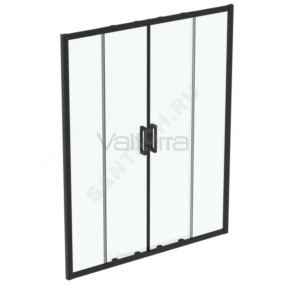 Дверь душевая алюминиевый профиль, черный матовый CONNECT 2 Sliding door Ideal Standard