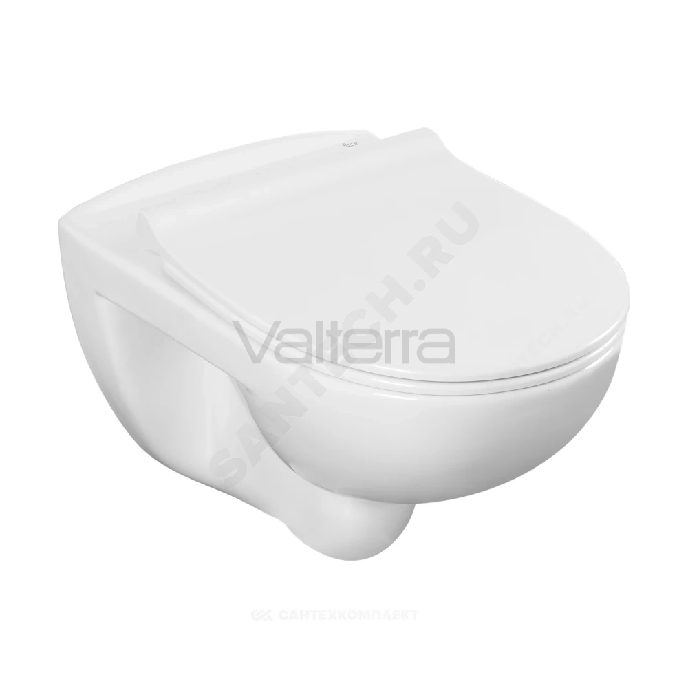 Комплект 3 в 1 инсталляция без кнопки смыва + унитаз подвесной Victoria Rimless Roca