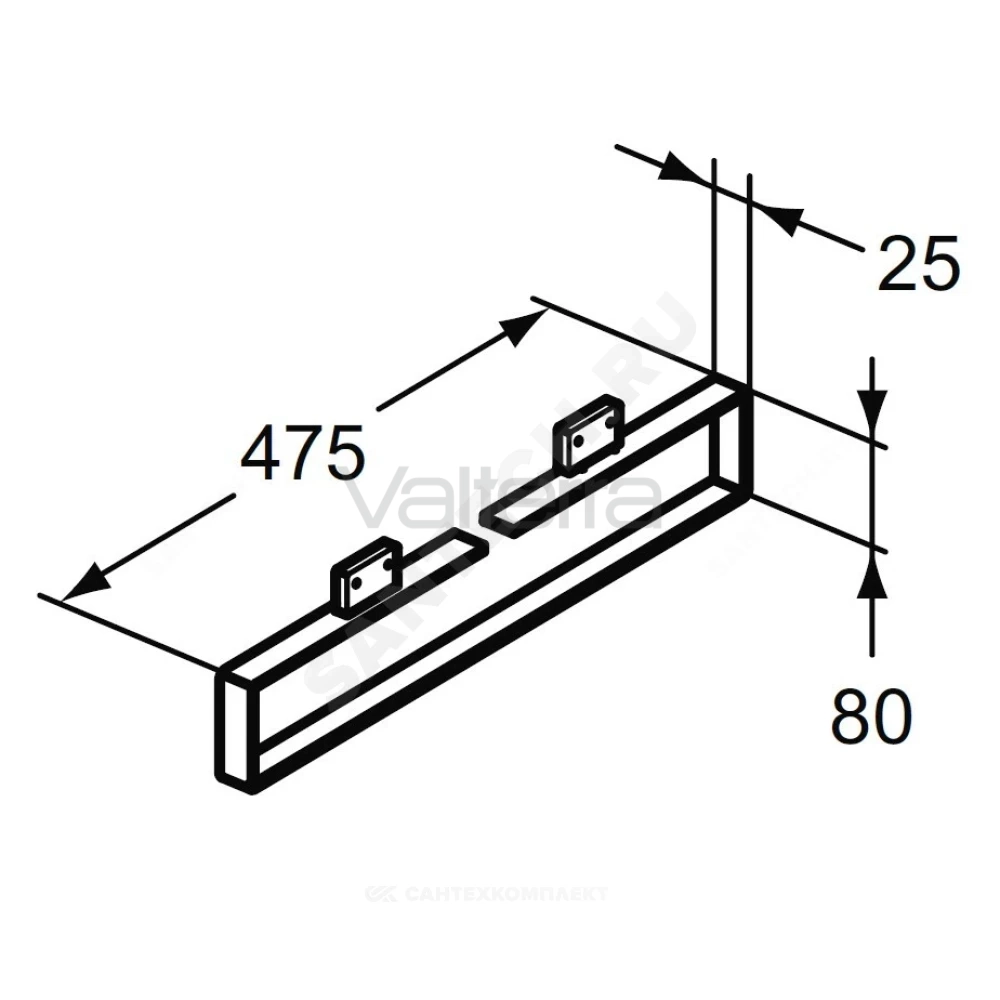 Полотенцедержатель ADAPTO CUBO Ideal Standard