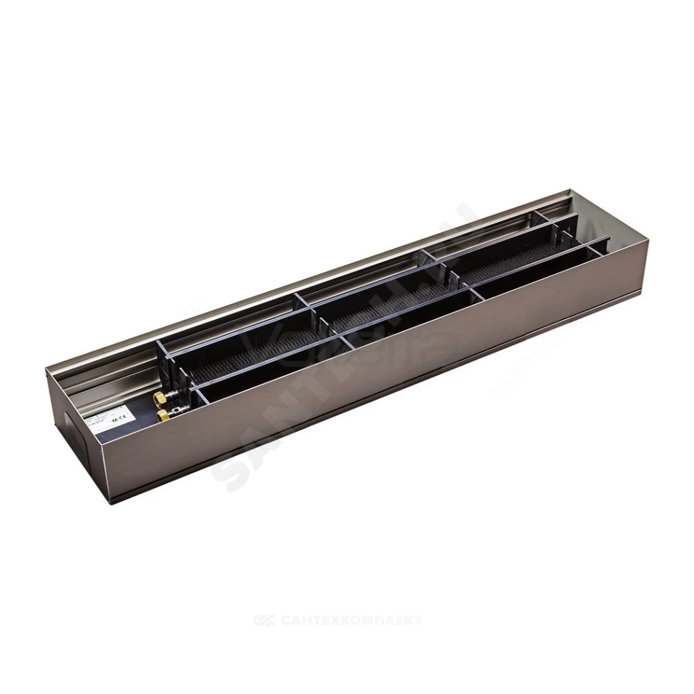 Конвектор внутрипольный без решетки подключение - слева с торца WSK 260.90 Mohlenhoff