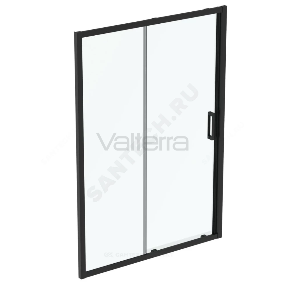 Дверь душевая алюминиевый профиль, черный матовый CONNECT 2 Sliding door Ideal Standard