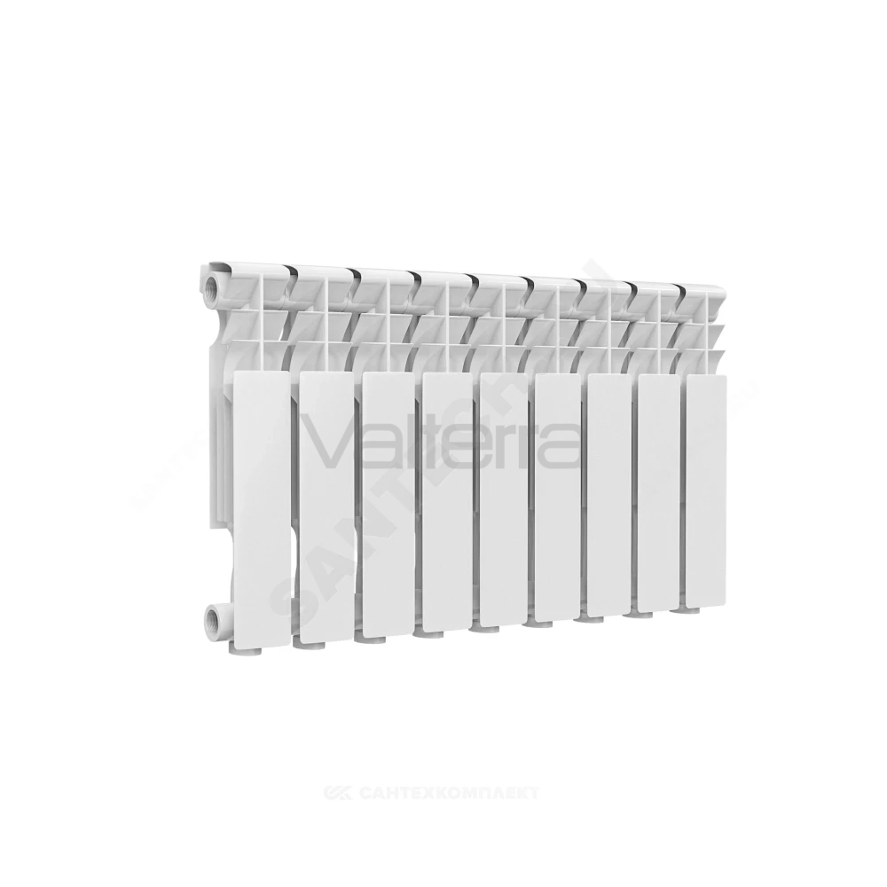 Радиатор секционный алюминиевый Delta Plus 350 RAL 9016 (белый) Ogint