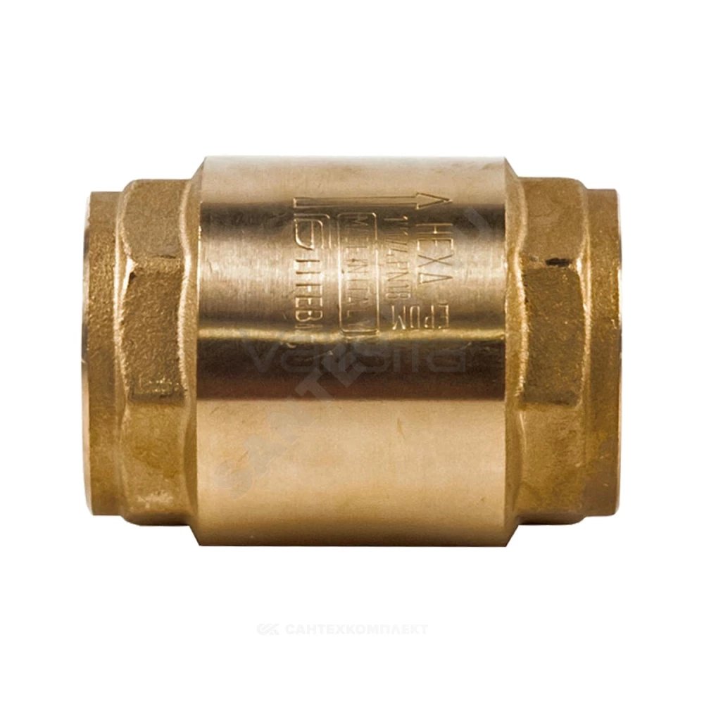 Клапан обратный латунь осевой диск пластик NRV EF ВР Danfoss