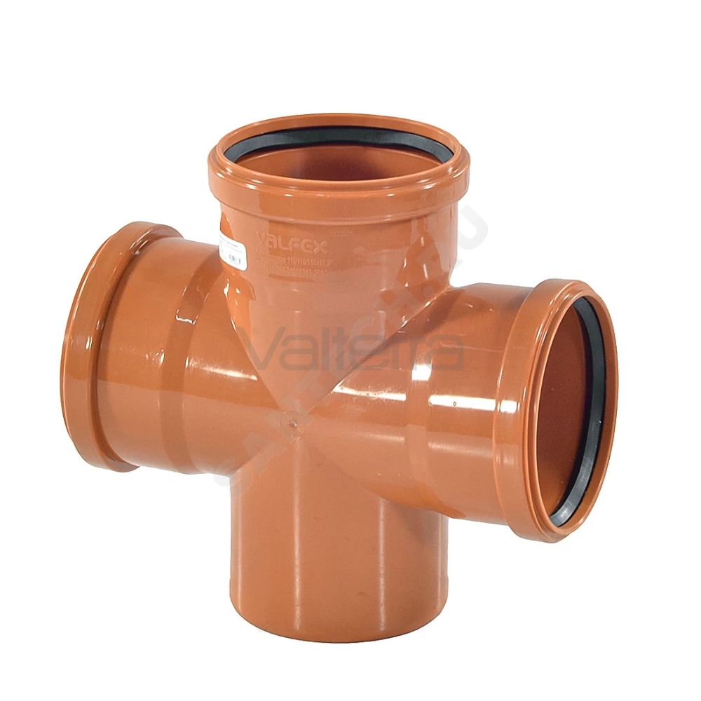 Крестовина 1-плоскостная коричневая PP-B VALFEX