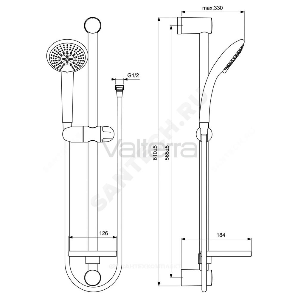 Промо-комплект для ванны с душем SCORPIO Ideal Standard