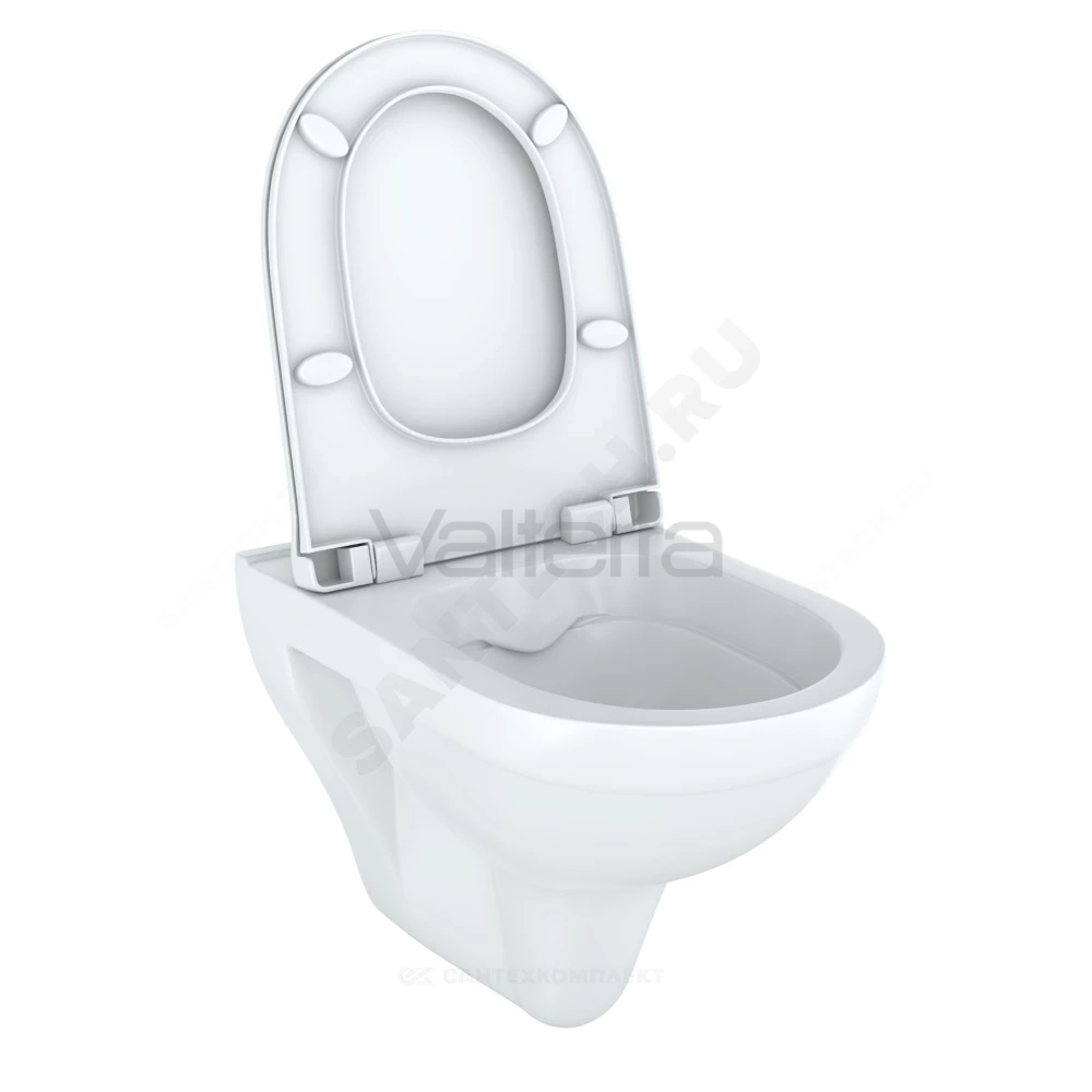 Унитаз подвесной белый горизонтальный выпуск Старк Kirovit (Кировская керамика)